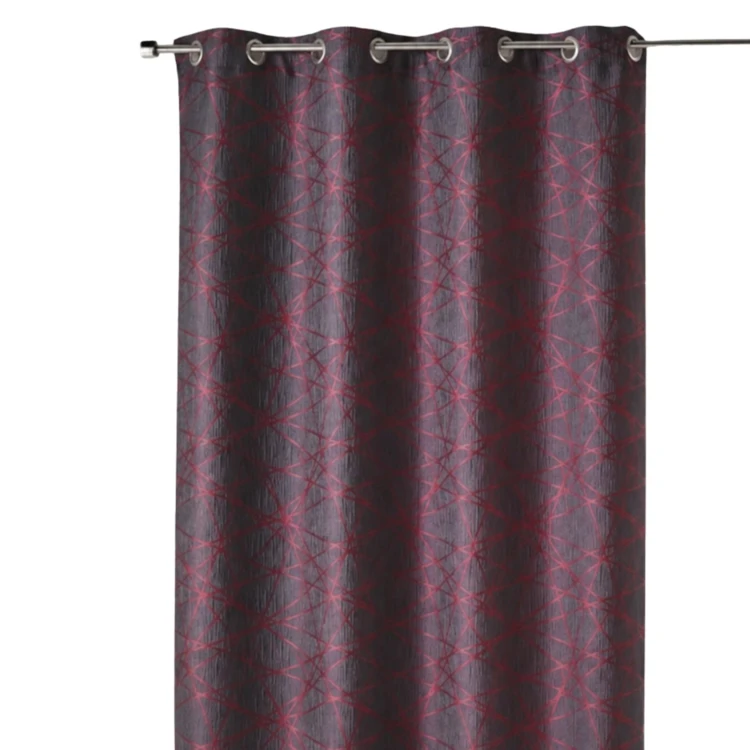 Jacquard-Lichtvorhang mit geometrischen Mustern