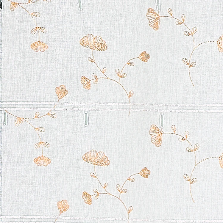 Voilage modulable brodé ginko