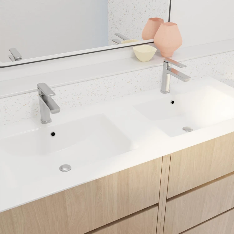 Mobile bagno doppio lavabo con 6 cassetti