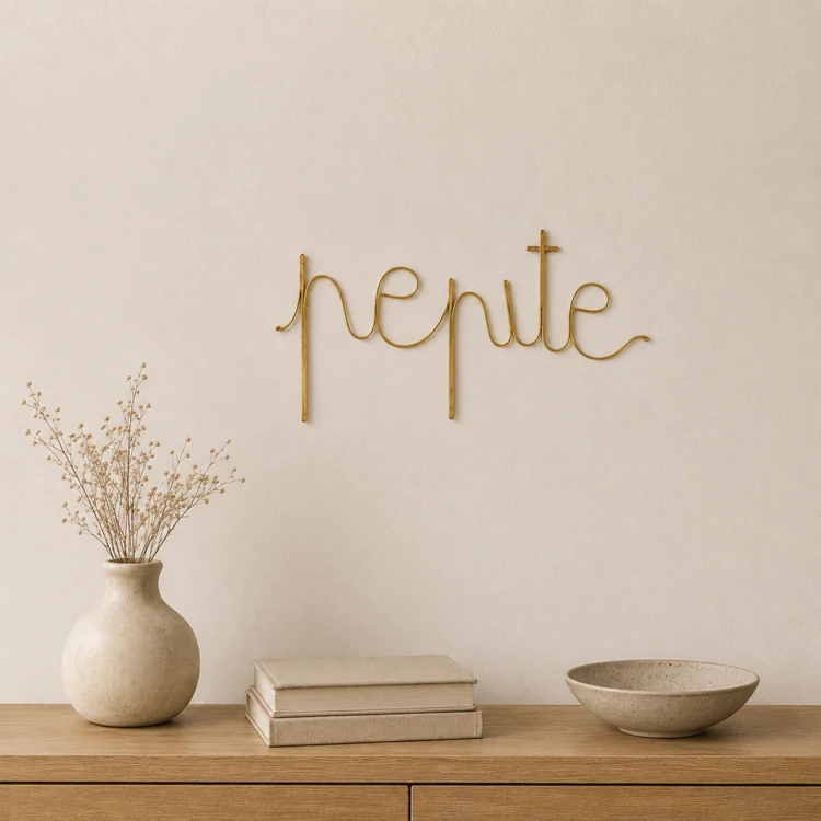 Wort Messingdraht "PÉPITE"