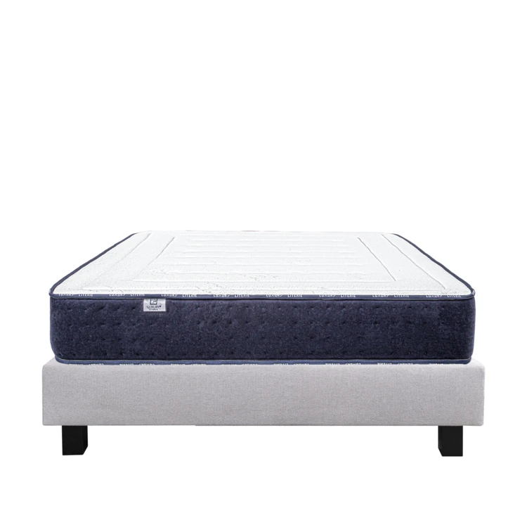 Ensemble matelas mousse 24 cm et sommier gris