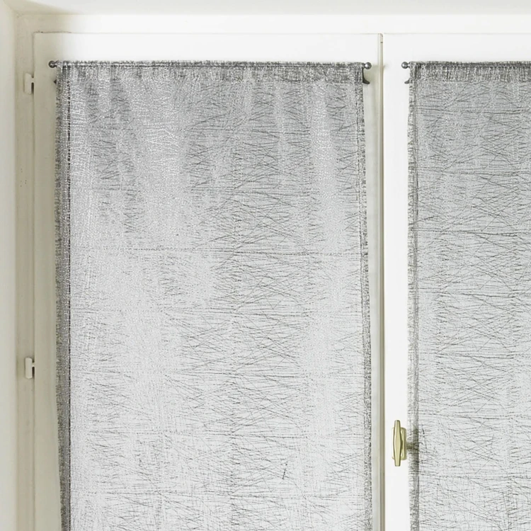 Par de visillos de organza lisos