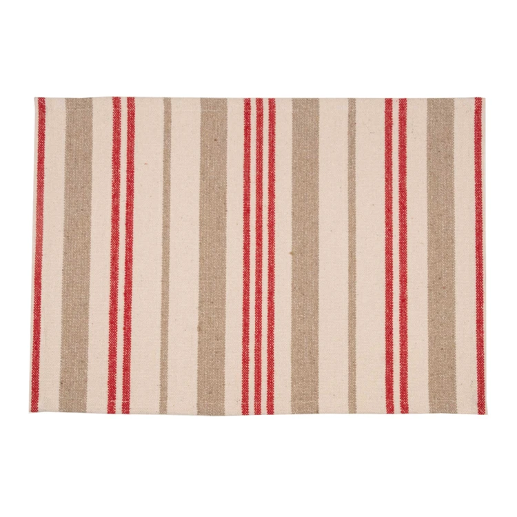 Set de table en coton épais rayures