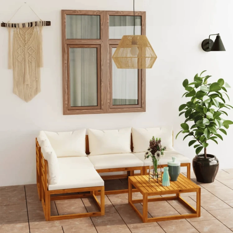 Salon de jardin extérieur 5 pièces