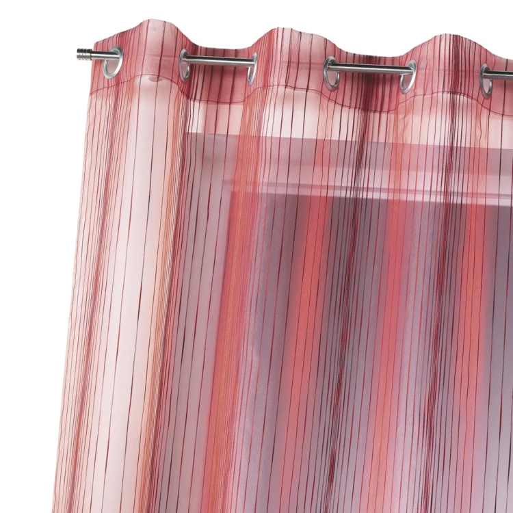 Vorhang Organza gewebte vertikale Streifen