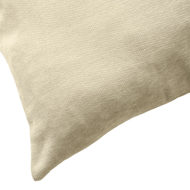 Coussin décoratif rectangulaire déhoussable en velours chenille