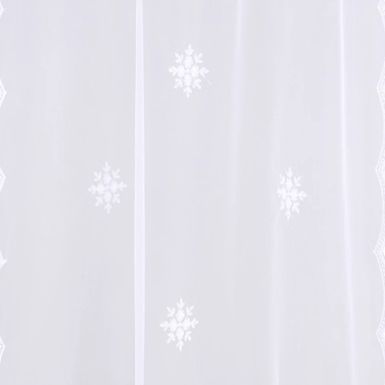 Paire de petits voilages motif flocons