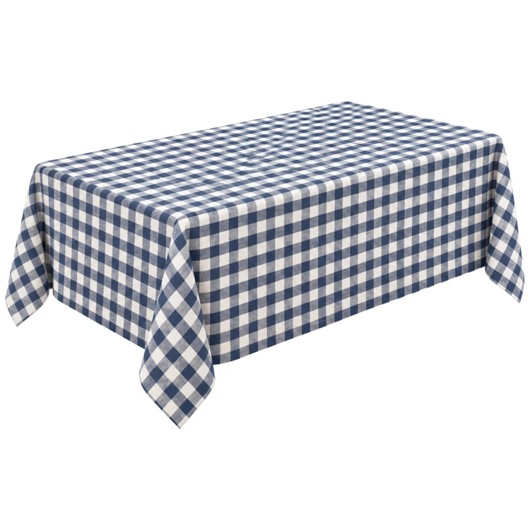 Toalha de mesa retangular em Vichy 100% algodão