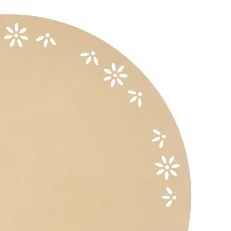 Dekoratives rundes Tischset mit Blumenmuster