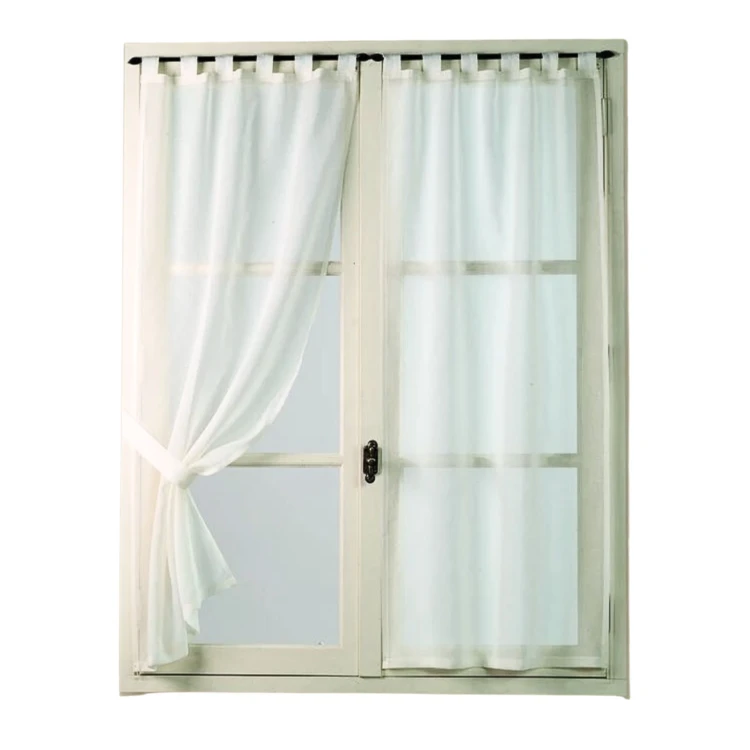 Par de cortinas transparentes lisas e leves