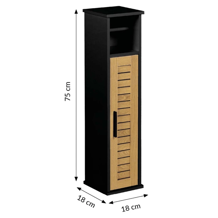 Meuble dérouleur papier WC avec rangement intégré