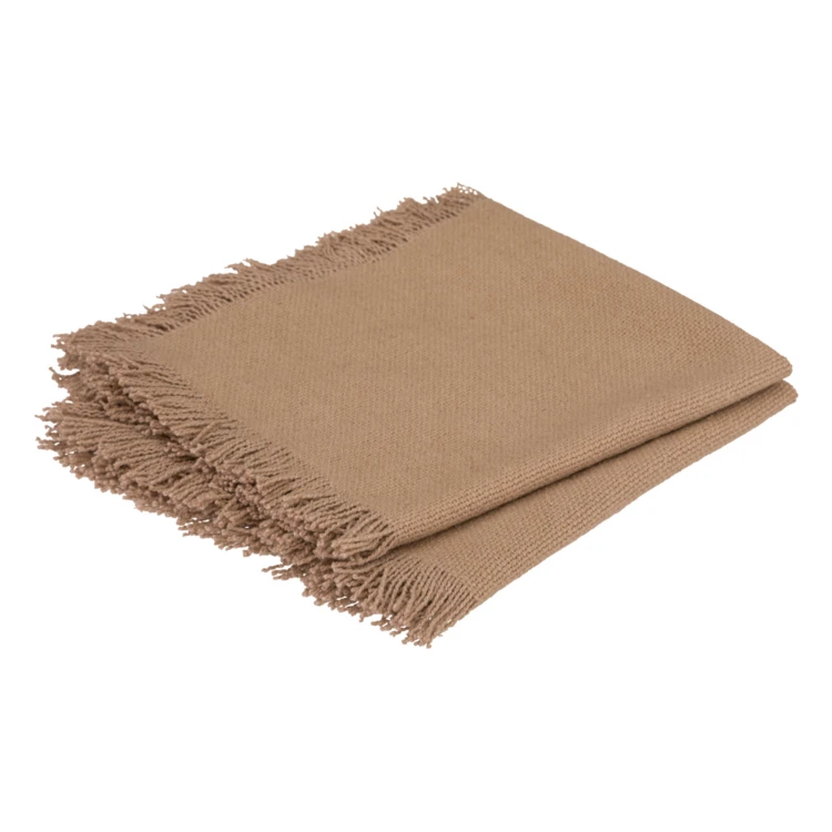 Serviette de table à franges x 2