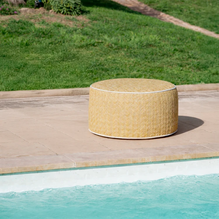 Pouf rotondo gonfiabile da esterno FORMENTERA
