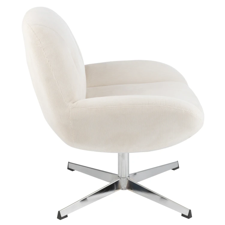 Chaise lounge effet velours texturé