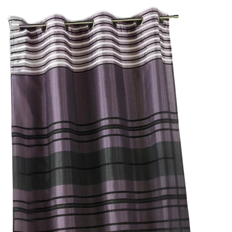 Vorhang Shantung Streifen Chenille