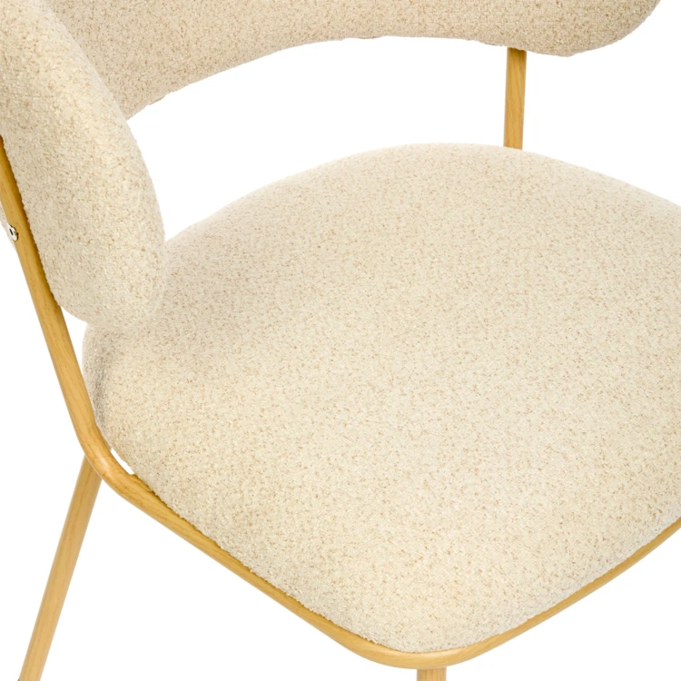Lot de 2 fauteuils de table en chenille