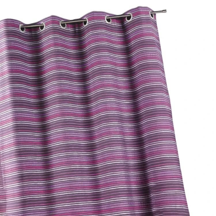 Cortina jacquard aislante con rayas finas