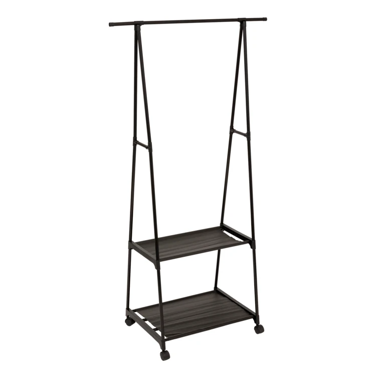Standgarderobe mit Kleiderstange und Ablagefächern