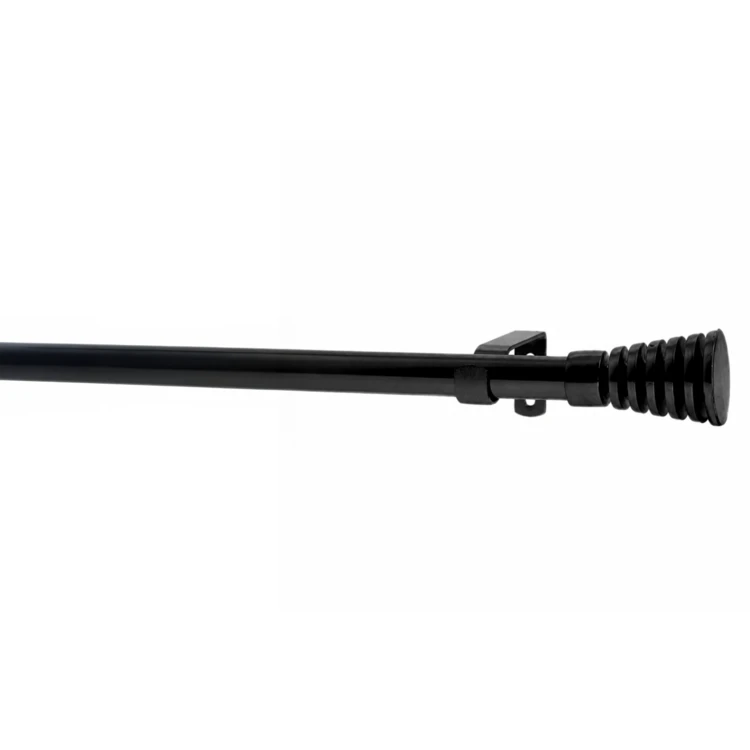 Kit de tringle extensible en métal avec embouts cannelés D19/16 mm