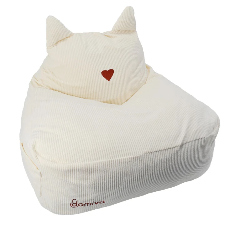 Kinderstuhl aus Samt mit Katzenohren