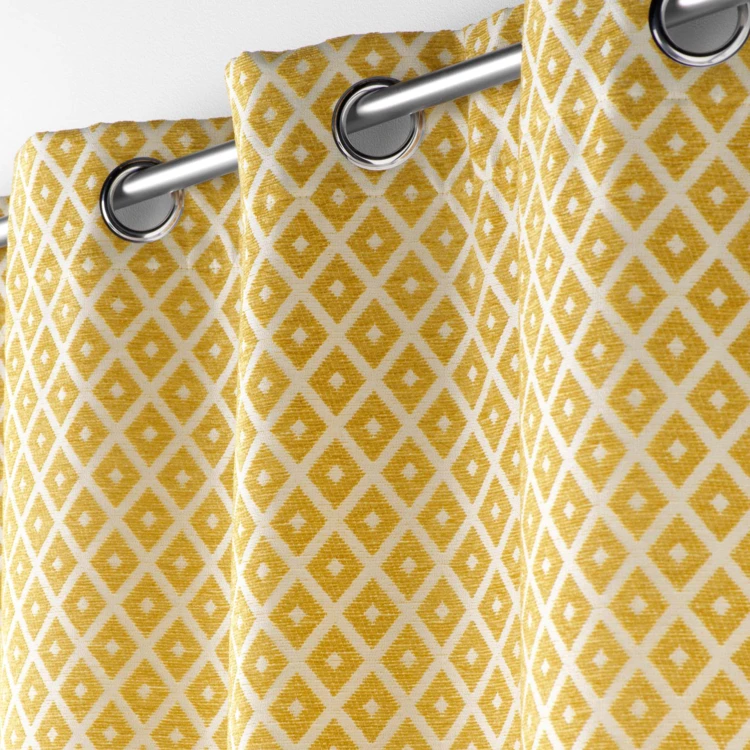 Rideau Jacquard motif losange