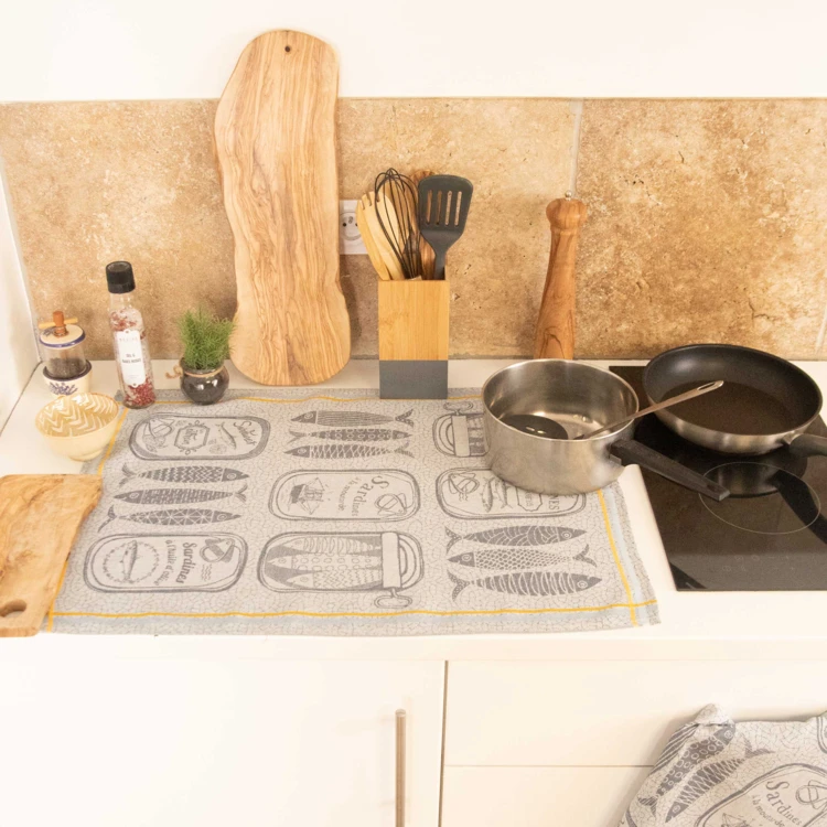 Paño de cocina Sardinas