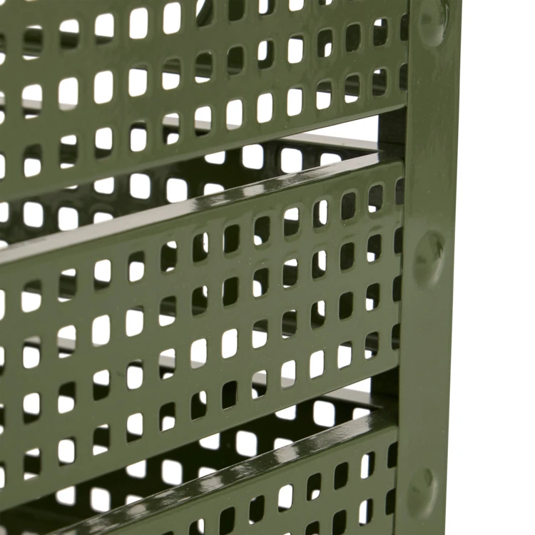 Set de 4 caisses de rangement en métal empilables