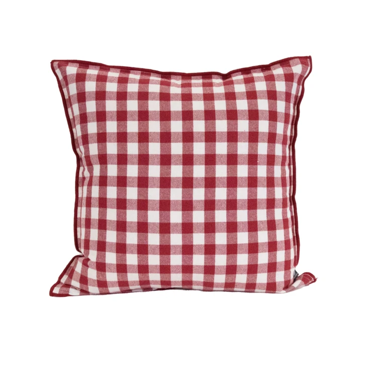 Coussin motif Vichy