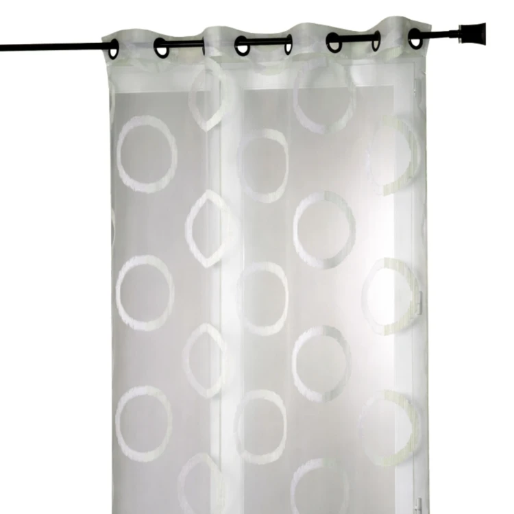 Jacquard organza voile met rond patroon