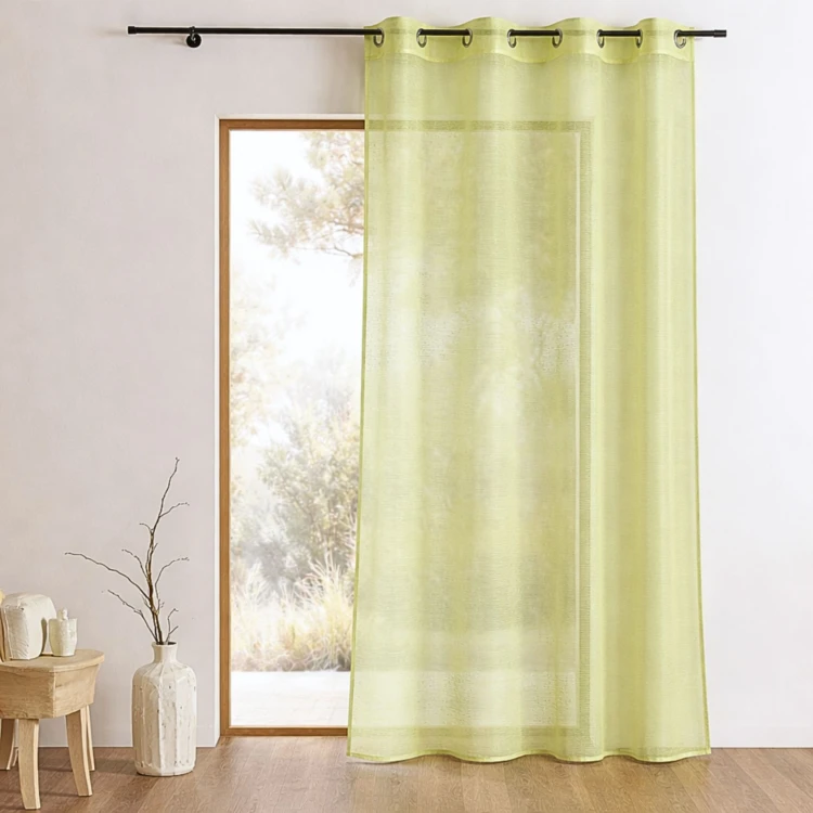 Organza voile met fijne horizontale strepen