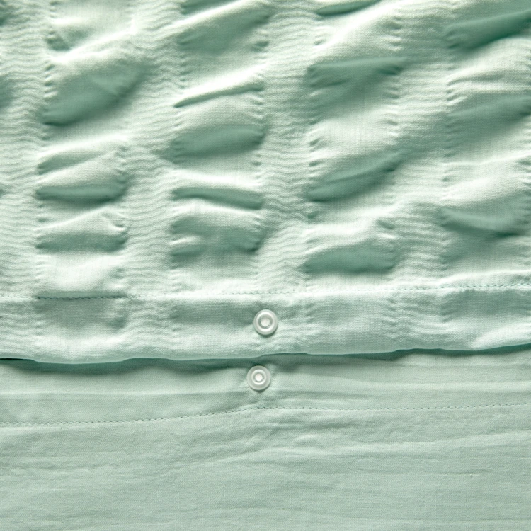 Parure de lit 3 pièces à rayures plissées