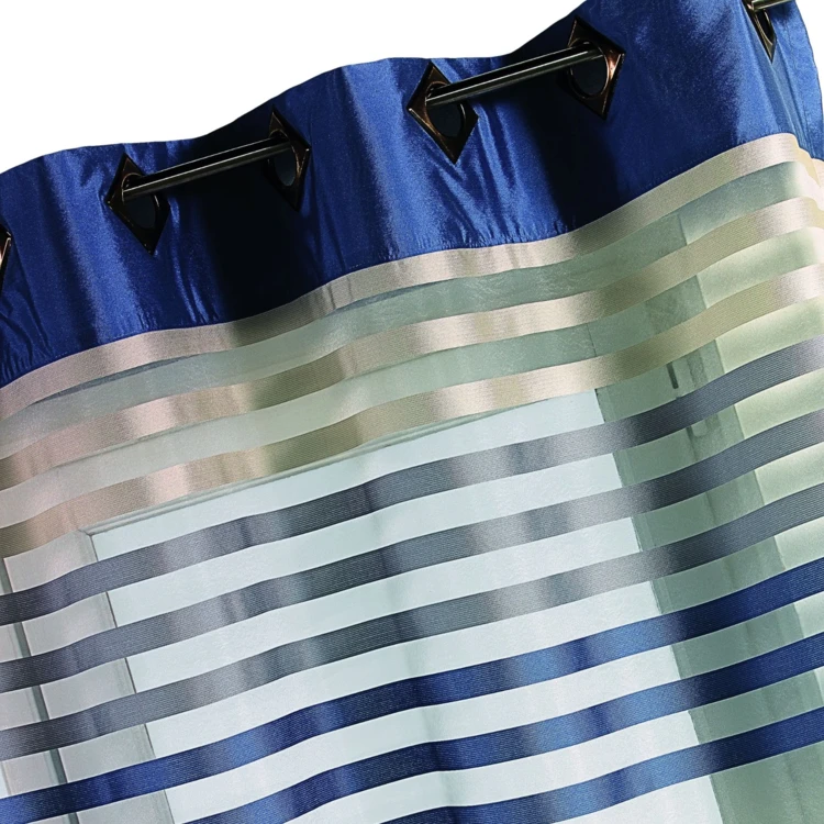 Bunt gestreiftes Organza-Vorhangtuch