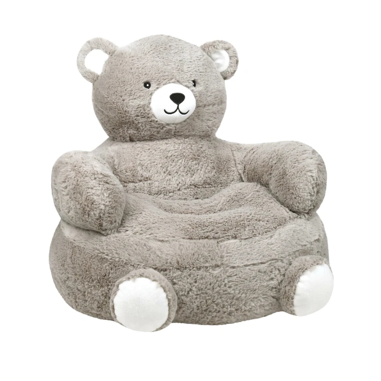 Fauteuil pouf peluche ours enfant