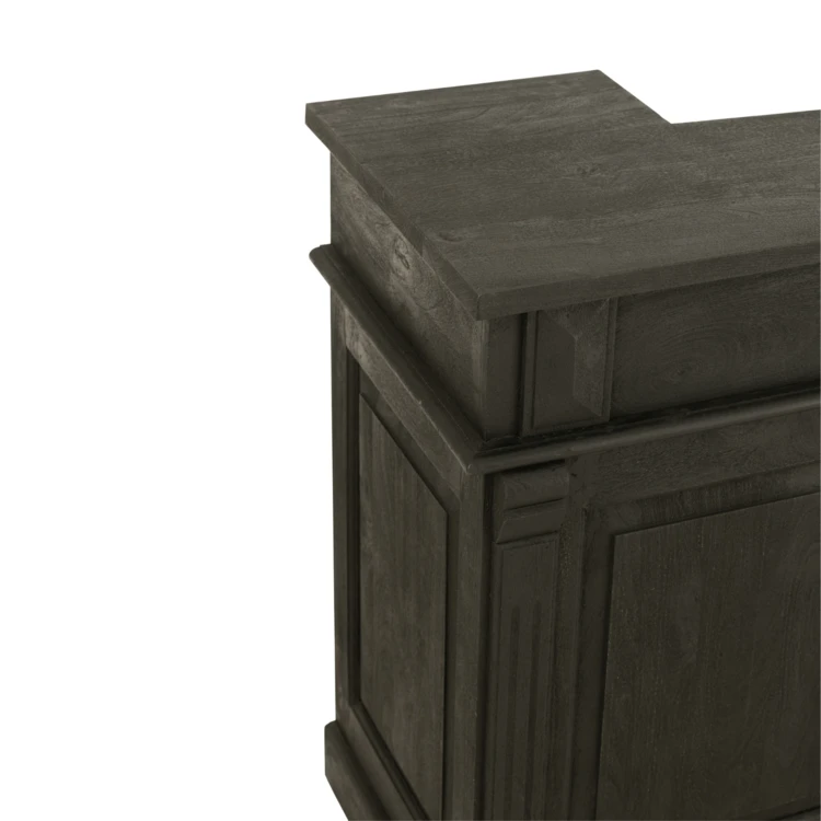 Gran barra de madera de mango negro