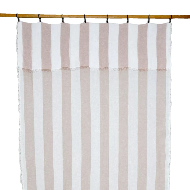 Cortina de panel ajustable de lino TURIN HAOMY