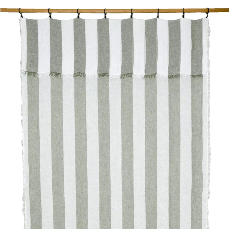 Cortina de panel ajustable de lino TURIN HAOMY