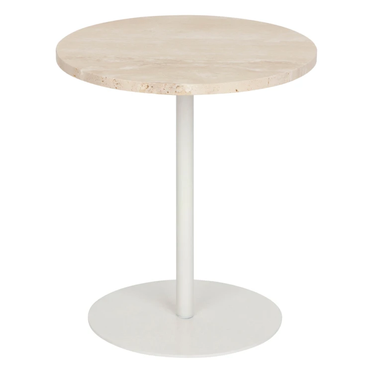 Table café ronde en travertin