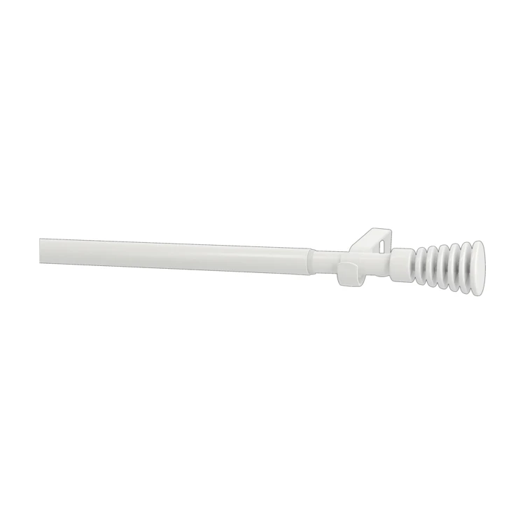 Kit de tringle extensible en métal avec embouts cannelés D19/16 mm
