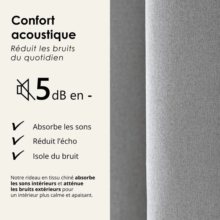 Vorhang 100% thermisch abdunkelnd phonisch meliert MIDNIGHT