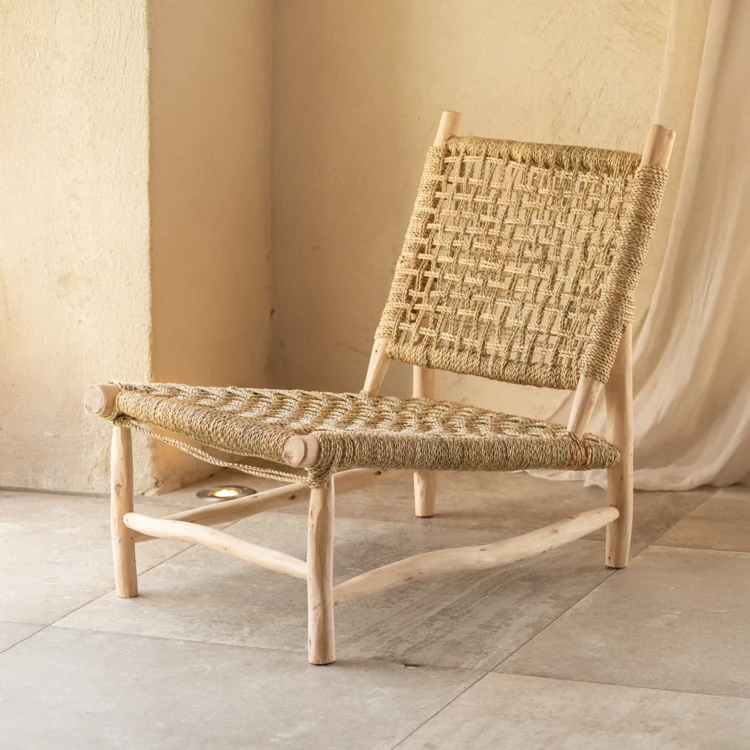 Fauteuil Lounge ajouré bohème