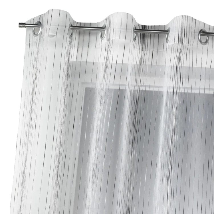 Vorhang Organza gewebte vertikale Streifen
