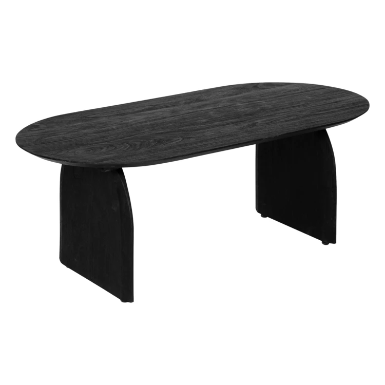 Table basse en manguier avec finition texturée