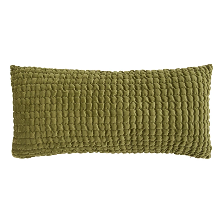 Coussin en velours effet 3D moelleux