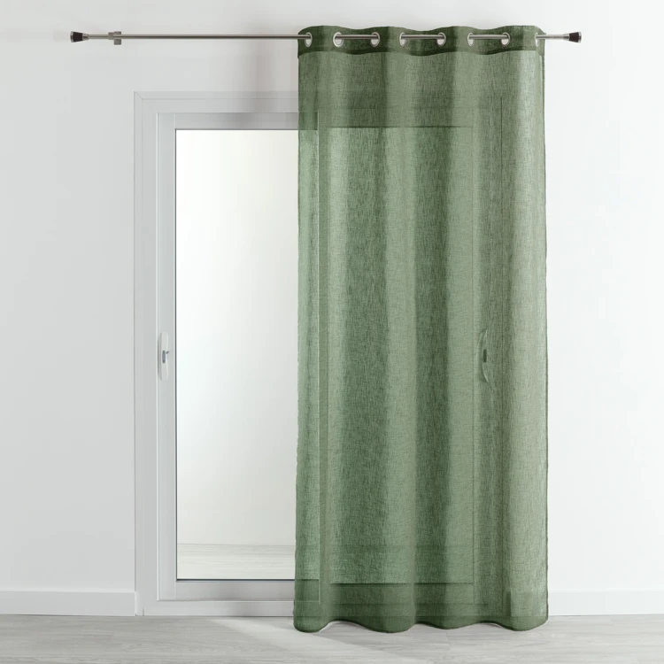 Cortinas com efeito linho