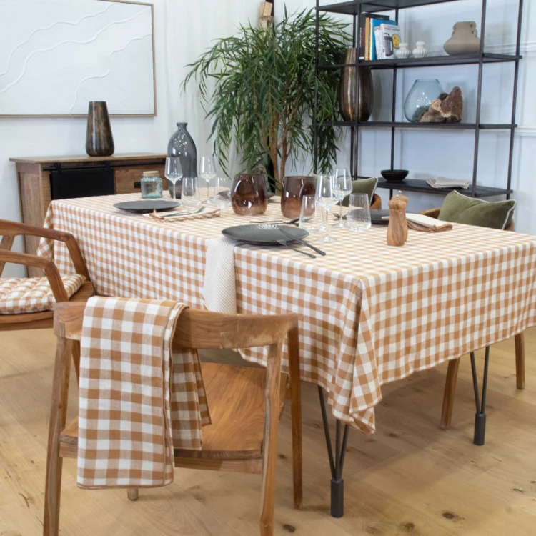 Nappe en coton vichy