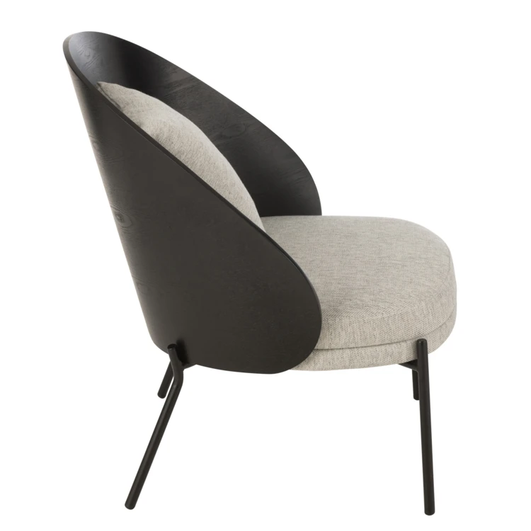 Chaise design bois et métal