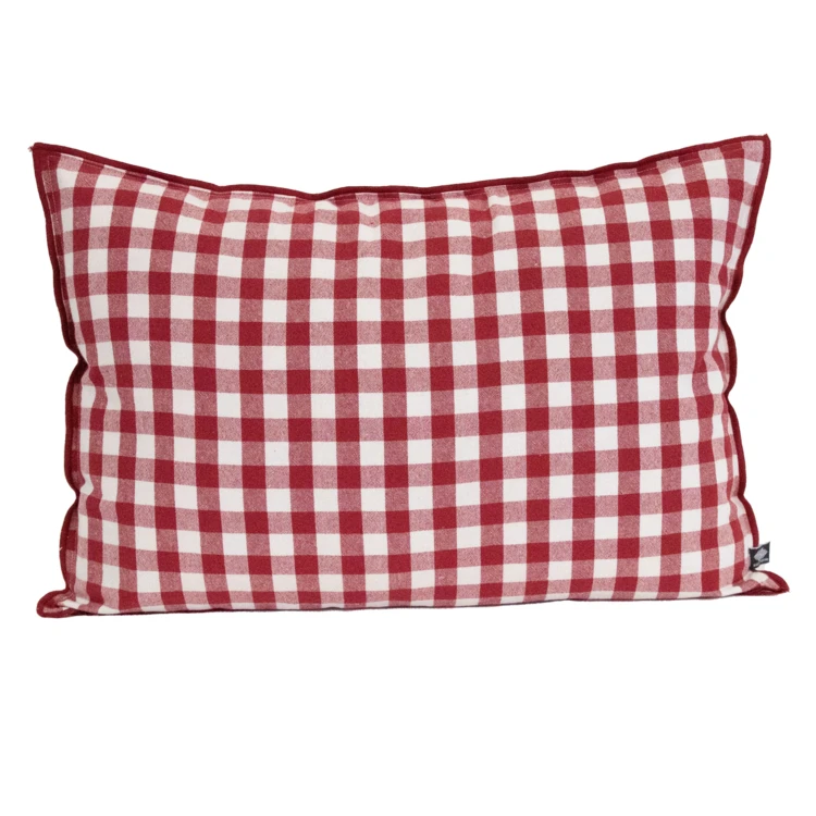 Coussin motif Vichy