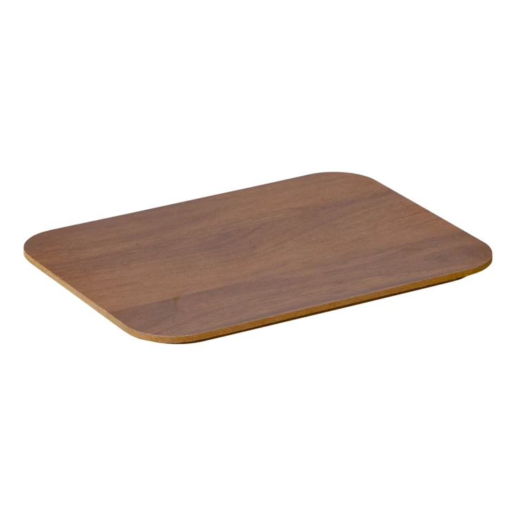 Contenitore con coperchio in PET e legno