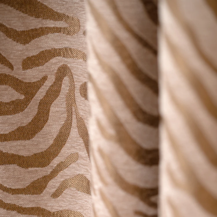 Vorhang Zebra Chenille-Stoff