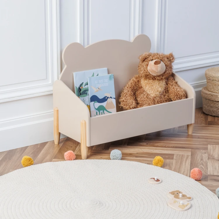 Coffre de rangement enfant forme ourson